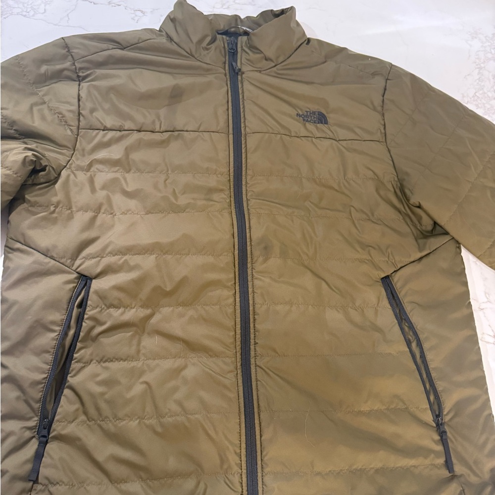 The North Face Men's Olive Puffer Jacket